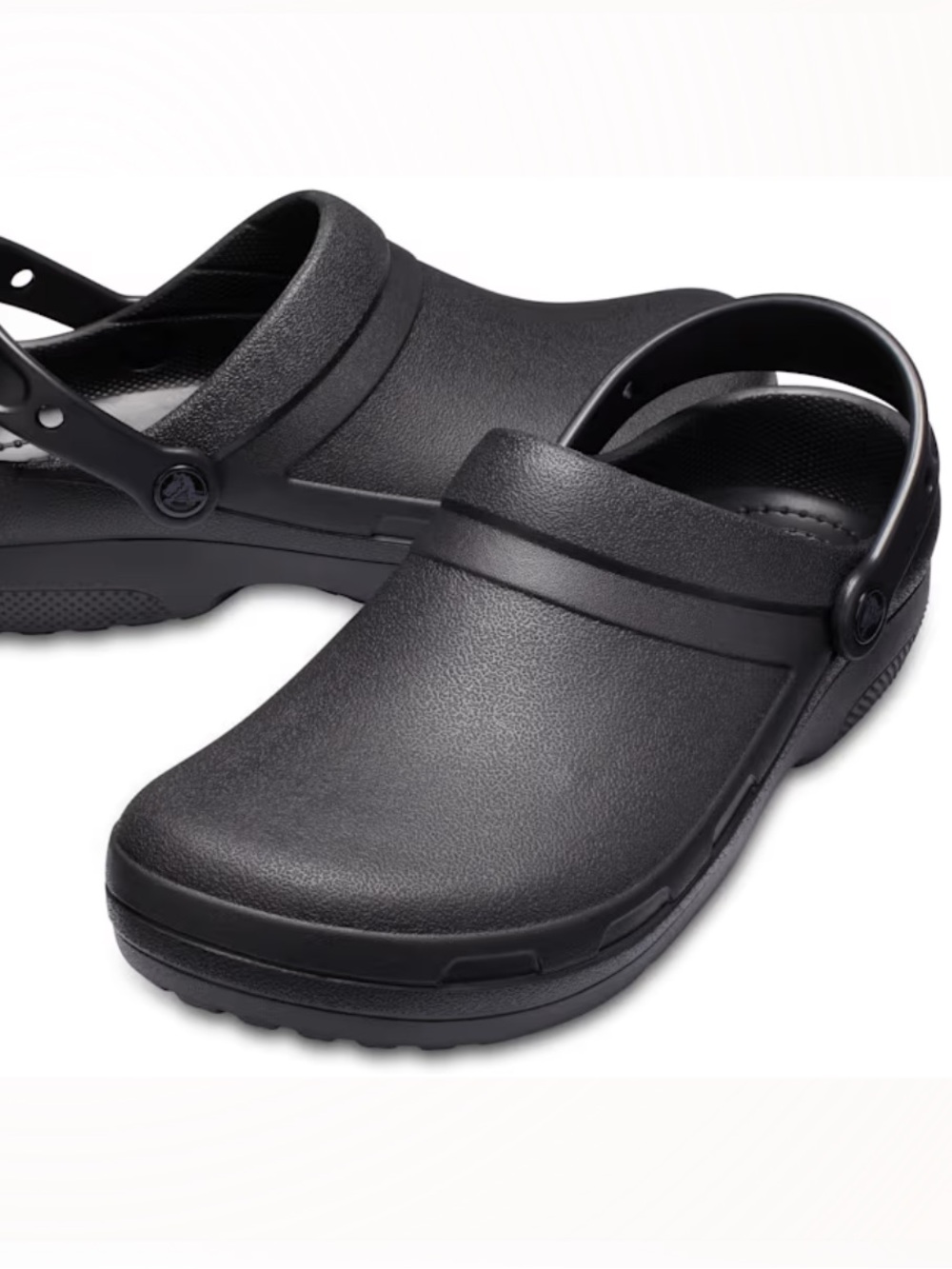 EUC Crocs Specialist II Work Clog Black Slip On Mules M8/W10
